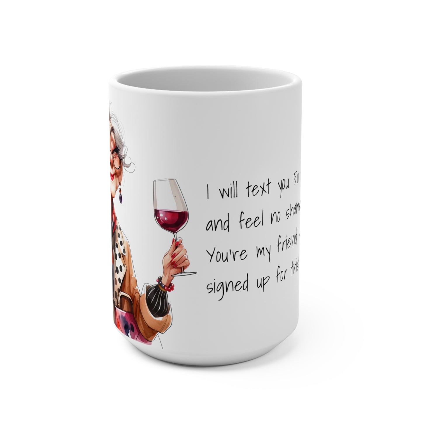 001 Text Mug 15oz