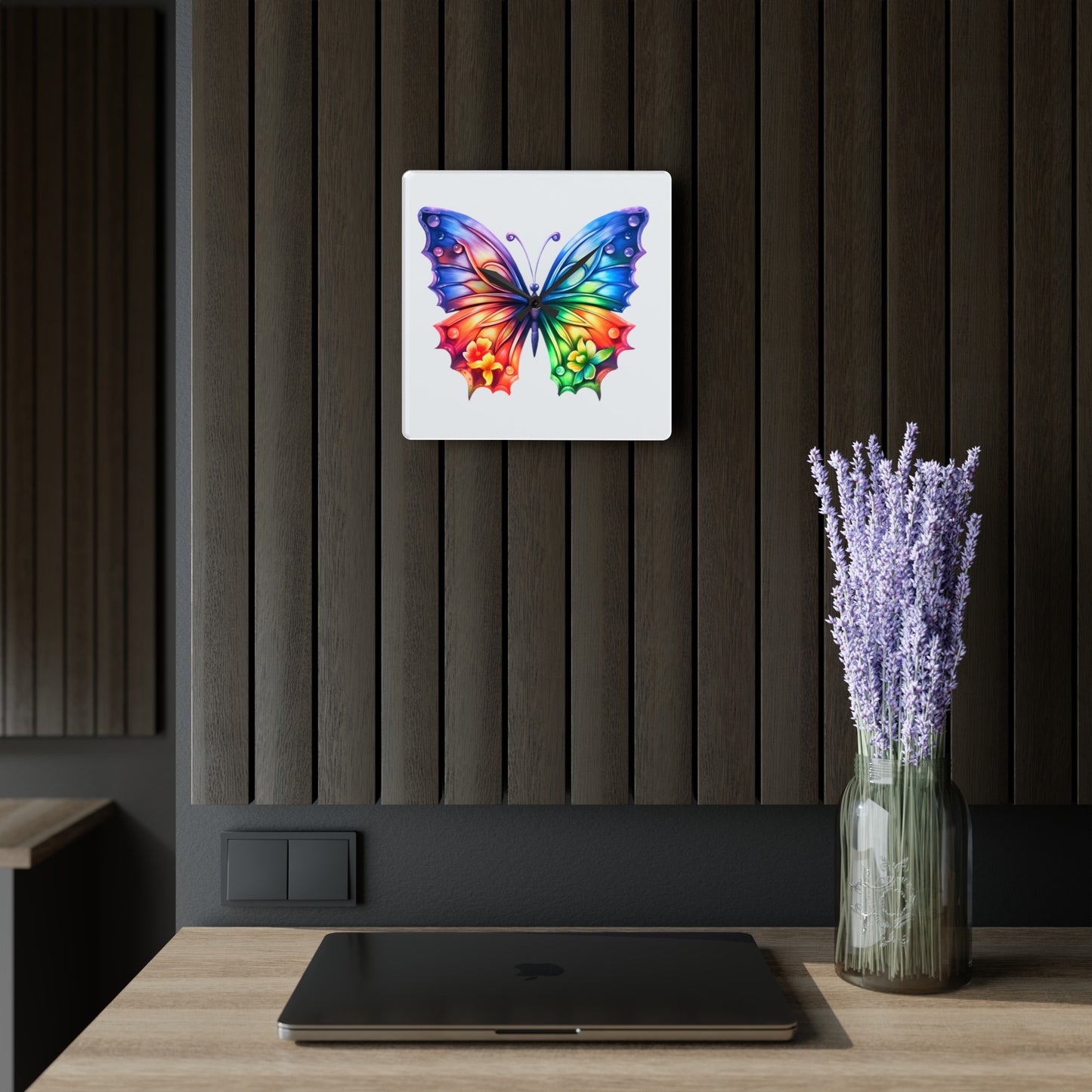 Butterfly Acrylic Wall Clock