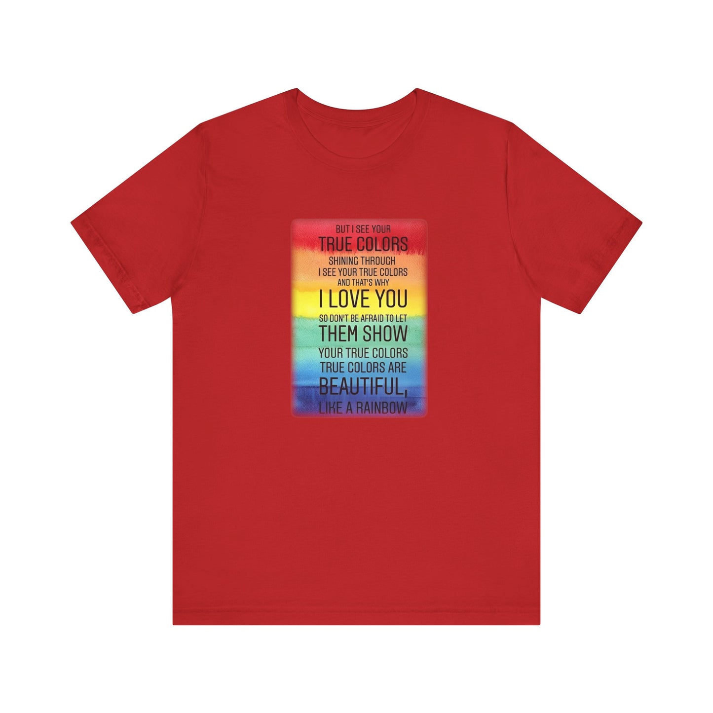 True colors Unisex Jersey Short Sleeve Tee