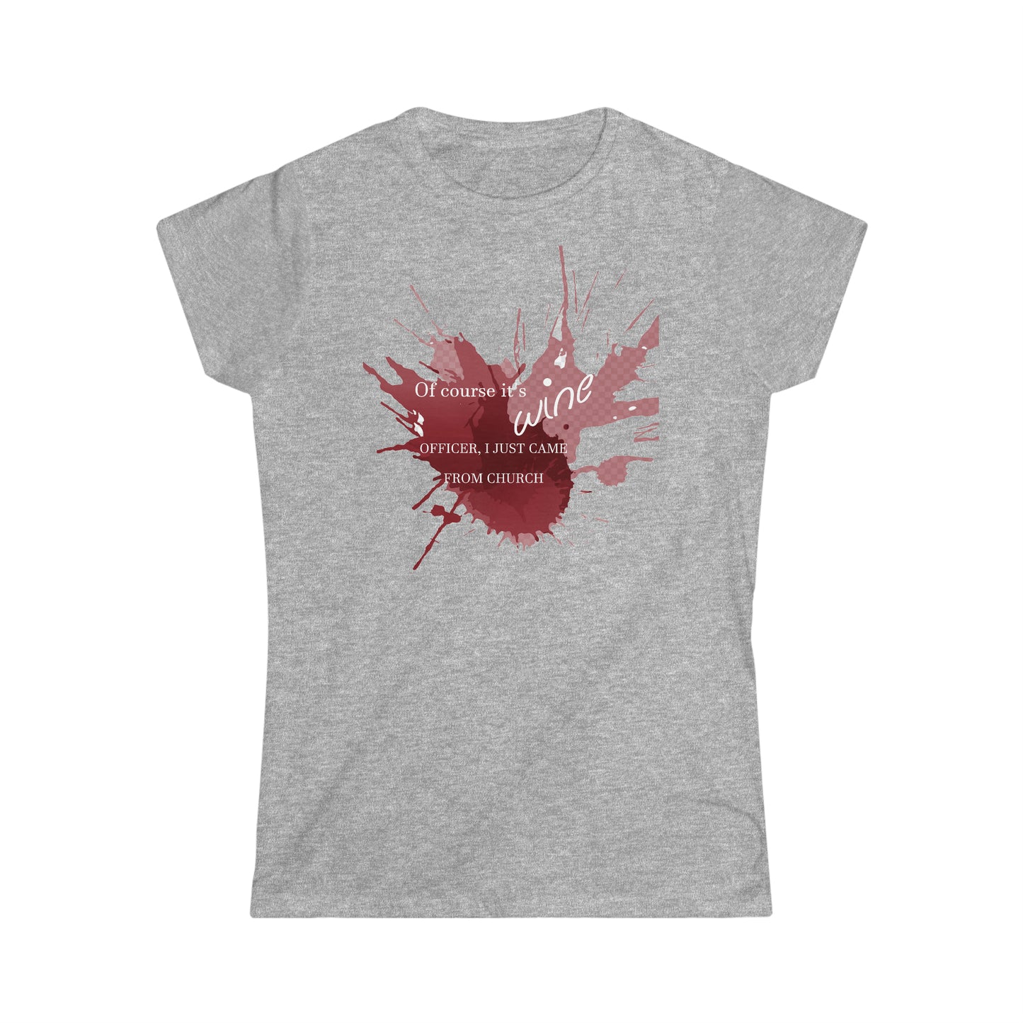 Wine Women's Softstyle Tee