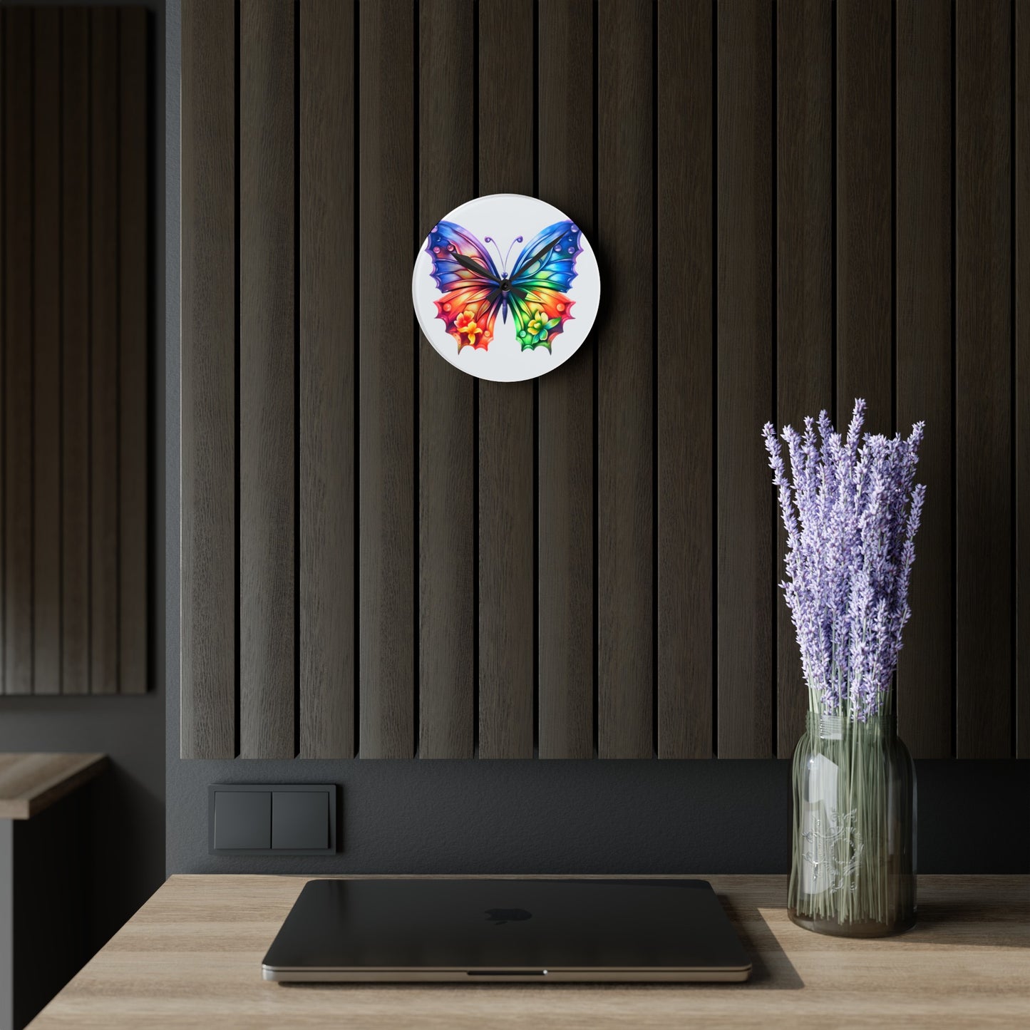 Butterfly Acrylic Wall Clock