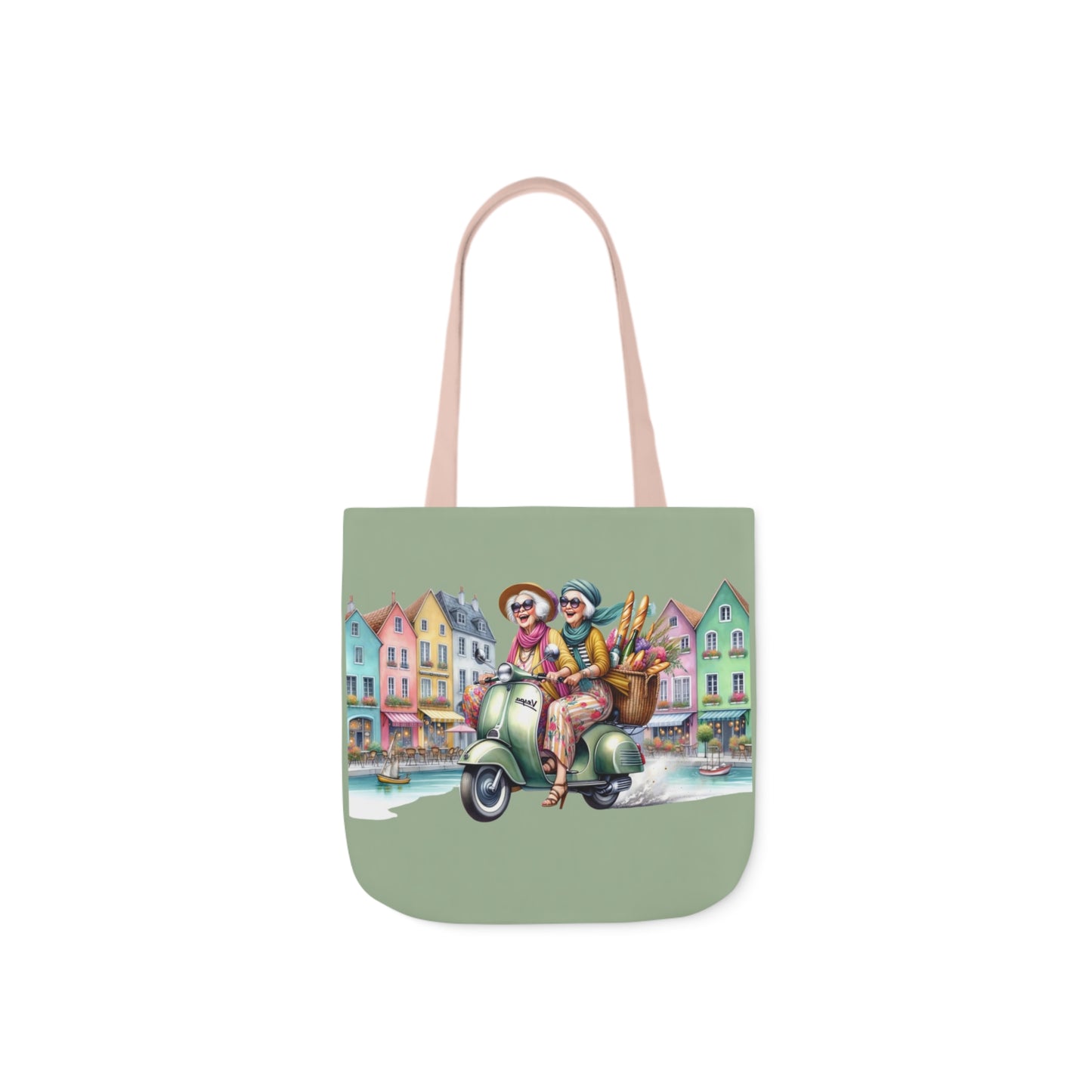 001 Canvas Tote Bag, 5-Color Straps