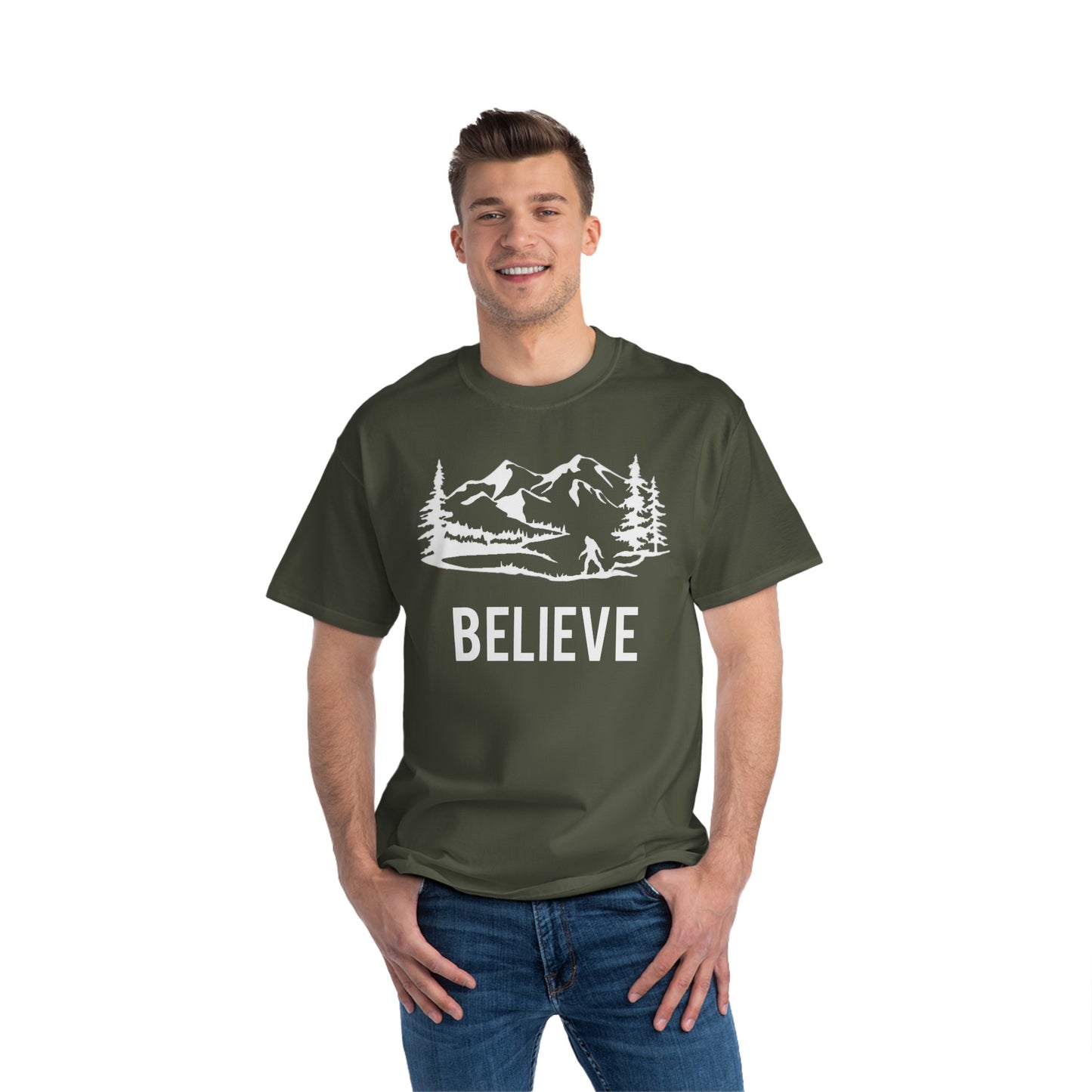 Sasquatch believe 1 Beefy-T®  Short-Sleeve T-Shirt